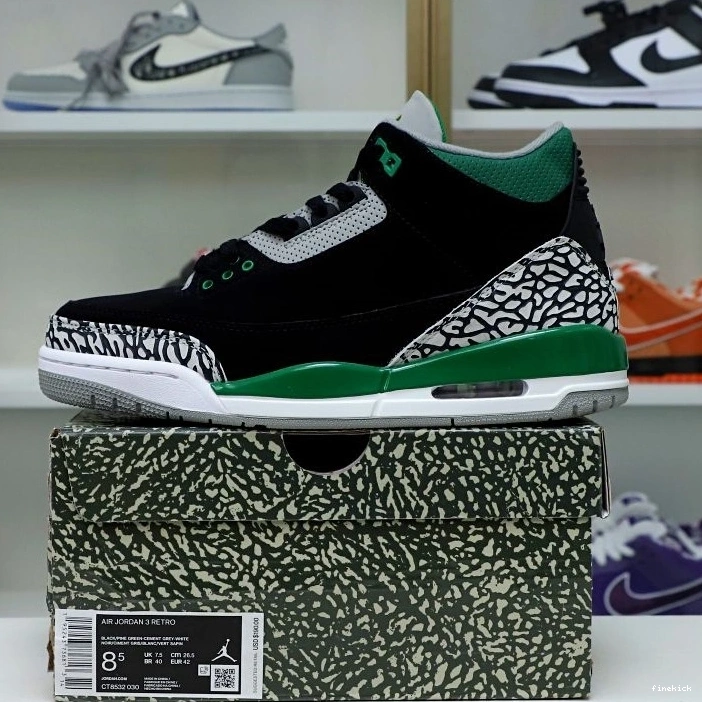 JORDAN AIR GREEN 3 PINE 0824
